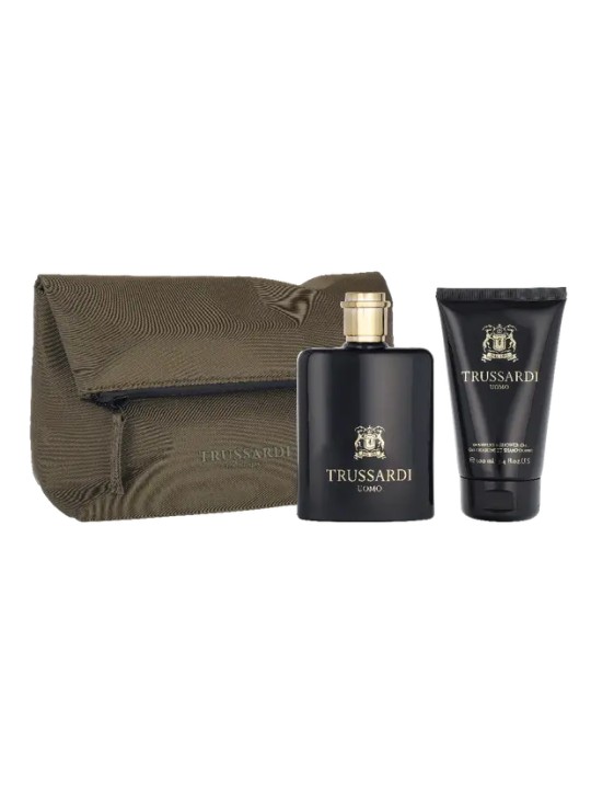 Trussardi Uomo Contemporary  Giftset eau de toilette Spray 100ml Shampoo & Shower Gel 100ml Beauty Bag 175ml