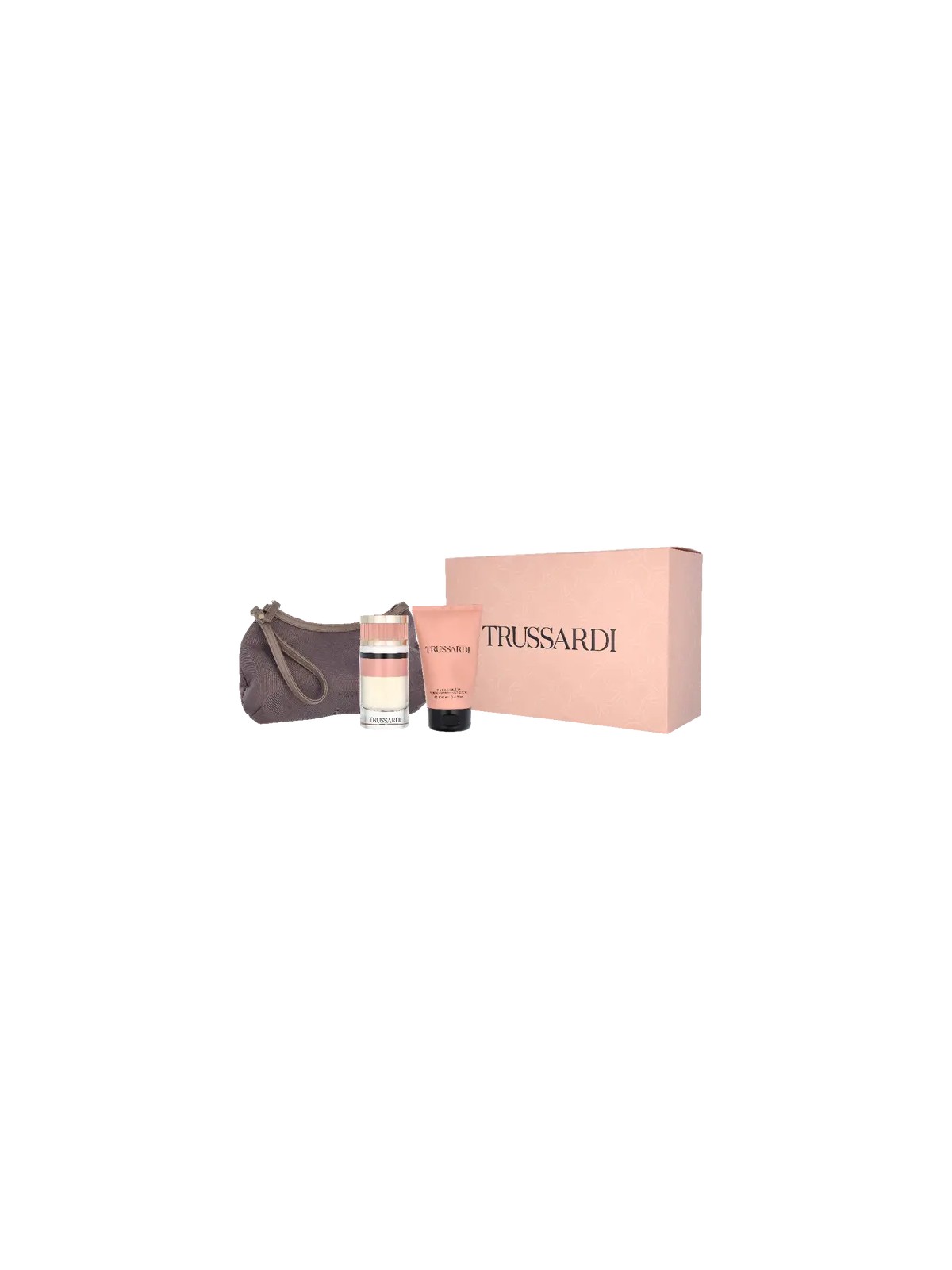Trussardi New Feminine Contemporary Beauty Deluxe Giftset eau de parfum Spray 90ml Body Emulsion 100ml Beauty Bag 100ml