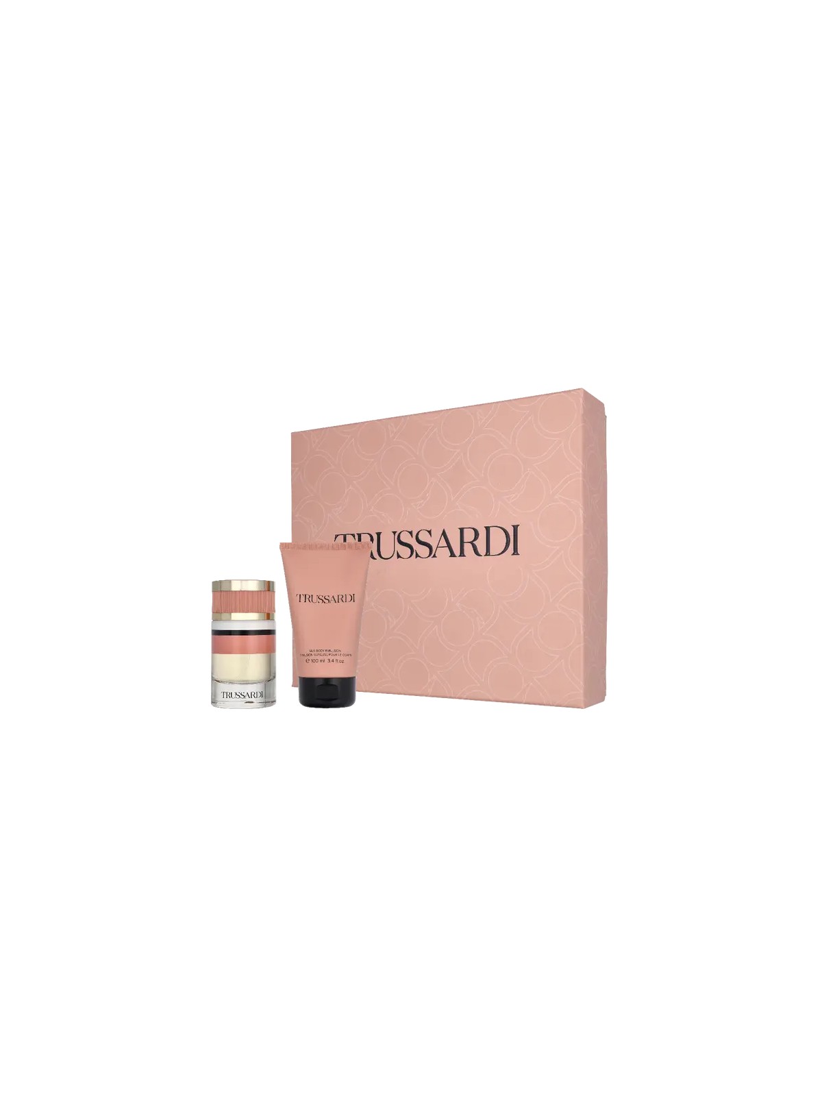 Trussardi New Feminine Contemporary Giftset eau de parfum Spray 60ml Body Emulsion 100ml 450ml