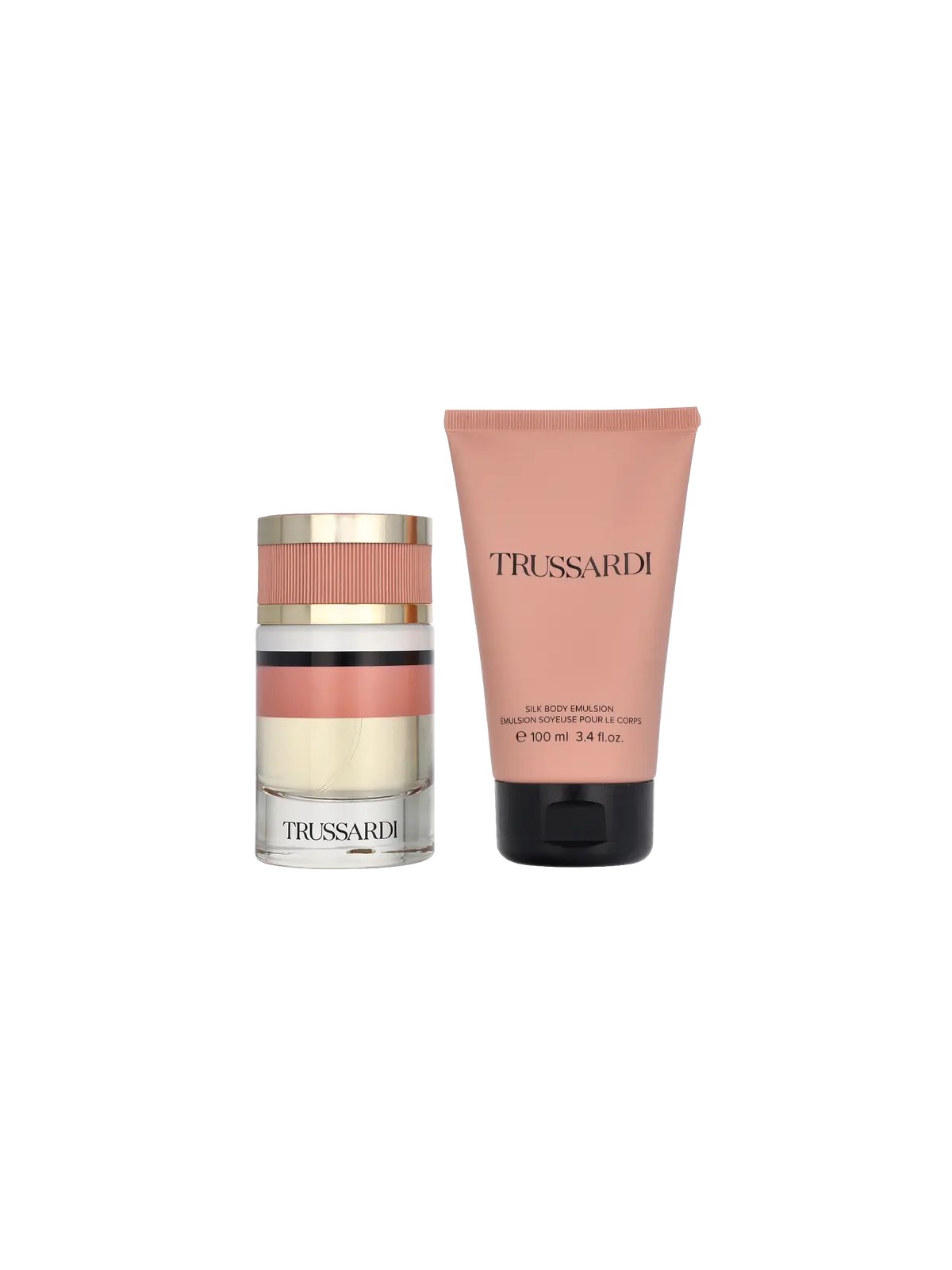 Trussardi New Feminine Contemporary Giftset eau de parfum Spray 60ml Body Emulsion 100ml 450ml