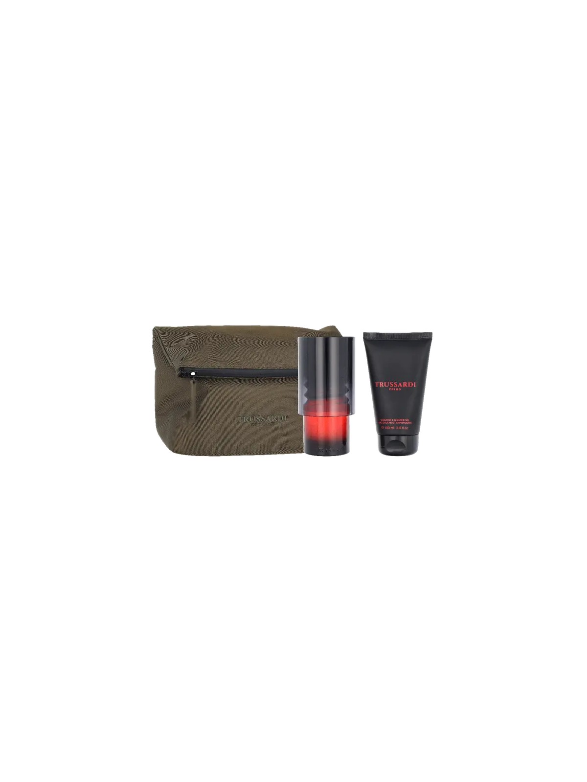 Trussardi Primo Contemporary Giftset eau de parfum Spray 100ml Box Shampoo & Shower Gel 100ml Beauty Bag 100ml