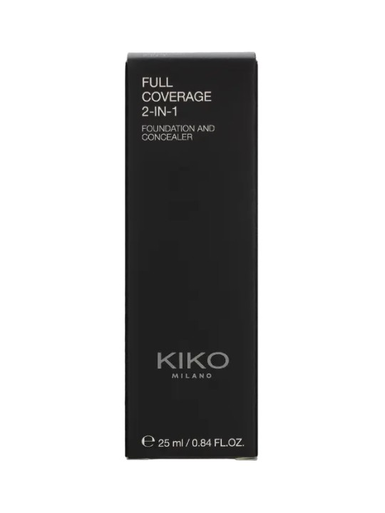 Kiko Milano Full Coverage 2 In 1 Foundation & Concealer N250 25ml