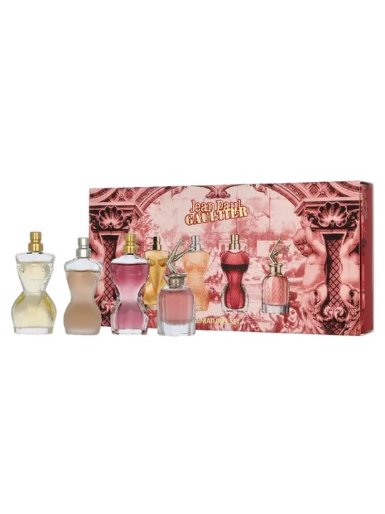 J.P. Gaultier Feminine Miniatures Set 4x6ml - La Belle Scandal Classique Divine eau de parfum Spray 150ml