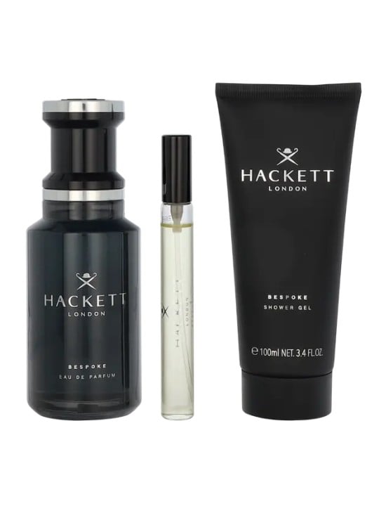 Hackett Bespoke Giftset eau de parfum Spray 100 ml Showergel 100 ml Travel Spray 10 ml 110ml