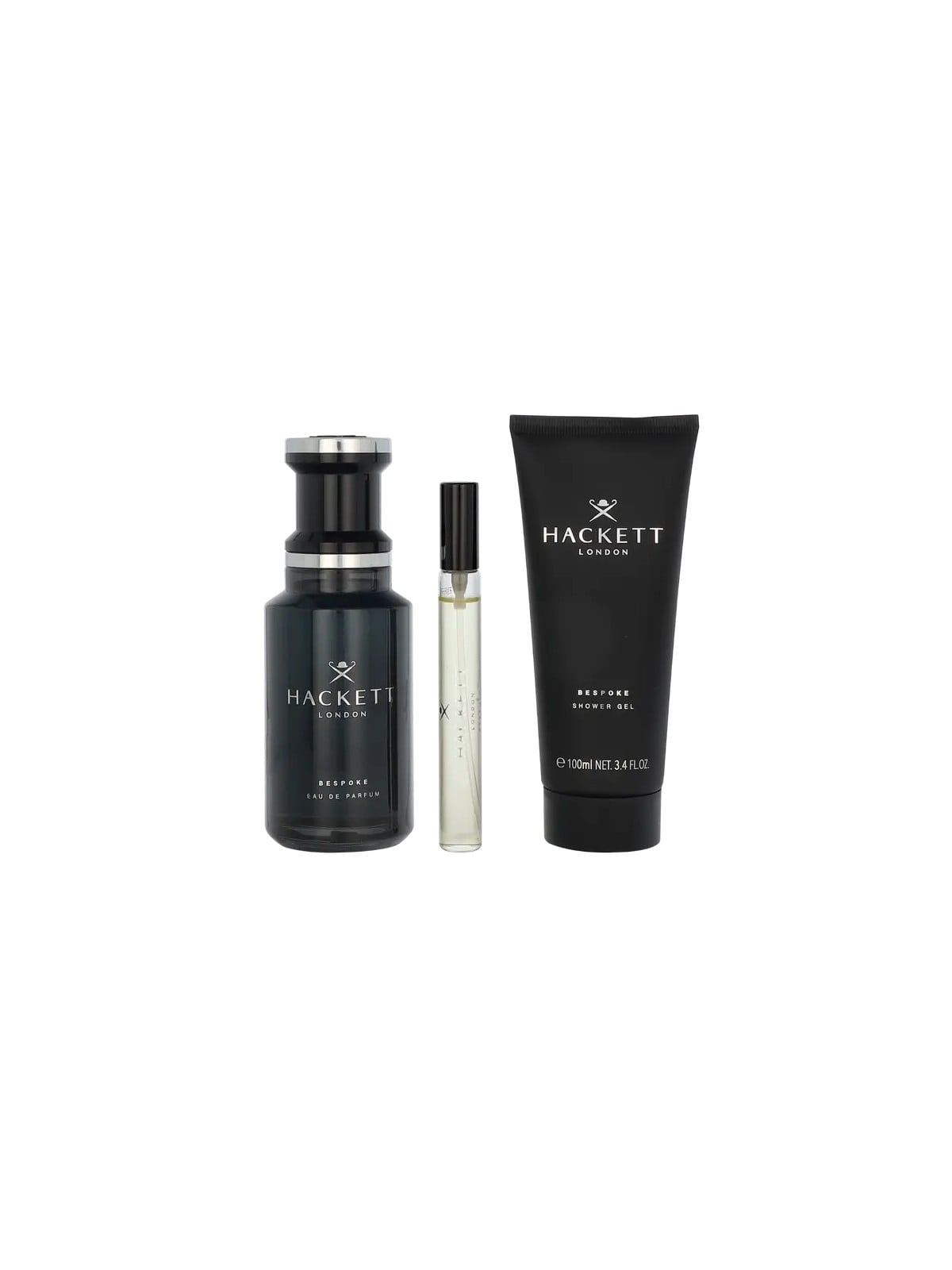 Hackett Bespoke Giftset eau de parfum Spray 100 ml Showergel 100 ml Travel Spray 10 ml 110ml