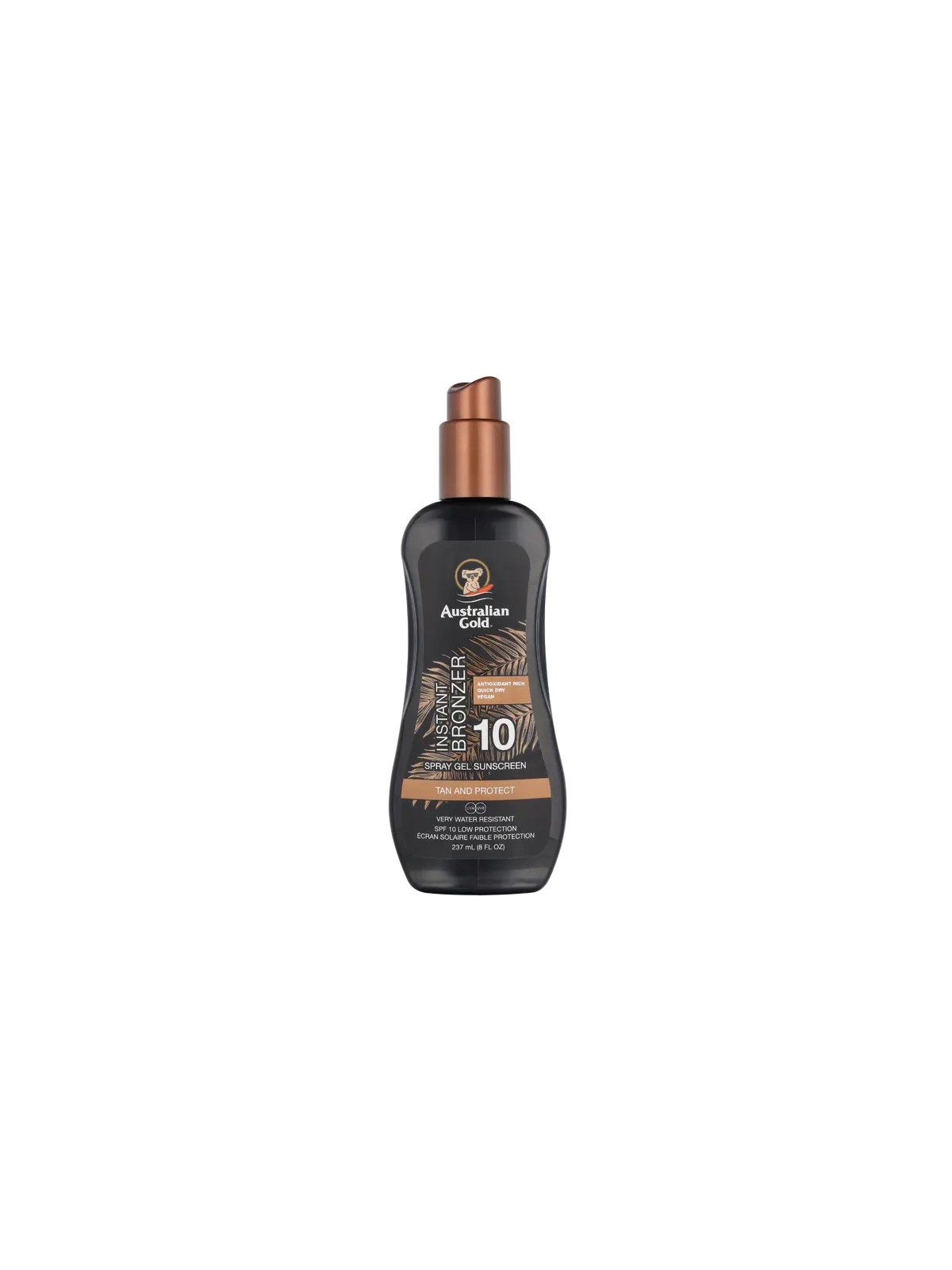 Australian Gold Spray Gel With Instant Bronzer Sunscr. SPF10 237ml