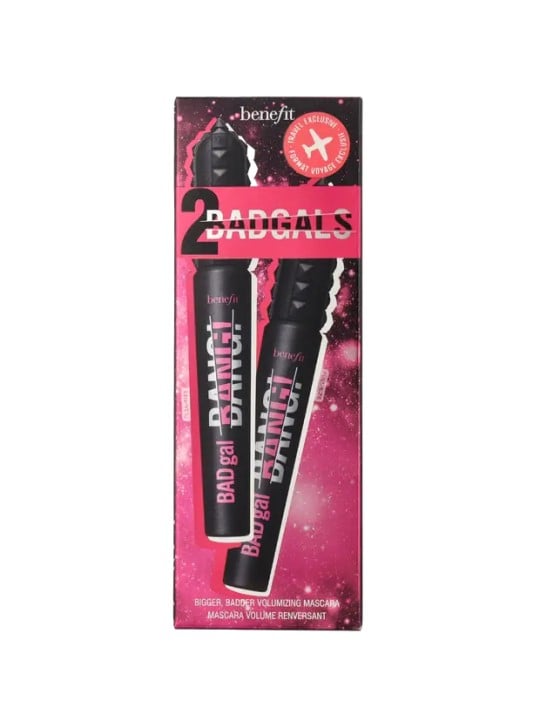Benefit Duo Set: Badgal Bang! Volumizing Mascara donna 17g Numero 1 Intense Pitch Black - 2x8,5gr