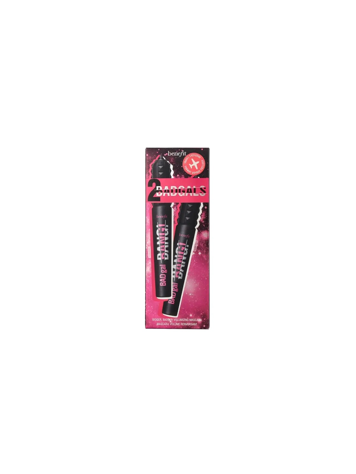 Benefit Duo Set: Badgal Bang! Volumizing Mascara donna 17g Numero 1 Intense Pitch Black - 2x8,5gr