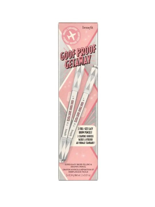Benefit Goof Proof Getaway Duo donna 0,68g 2x Brow Shaping Pencil-Travel Set-Waterproof 12 Hours