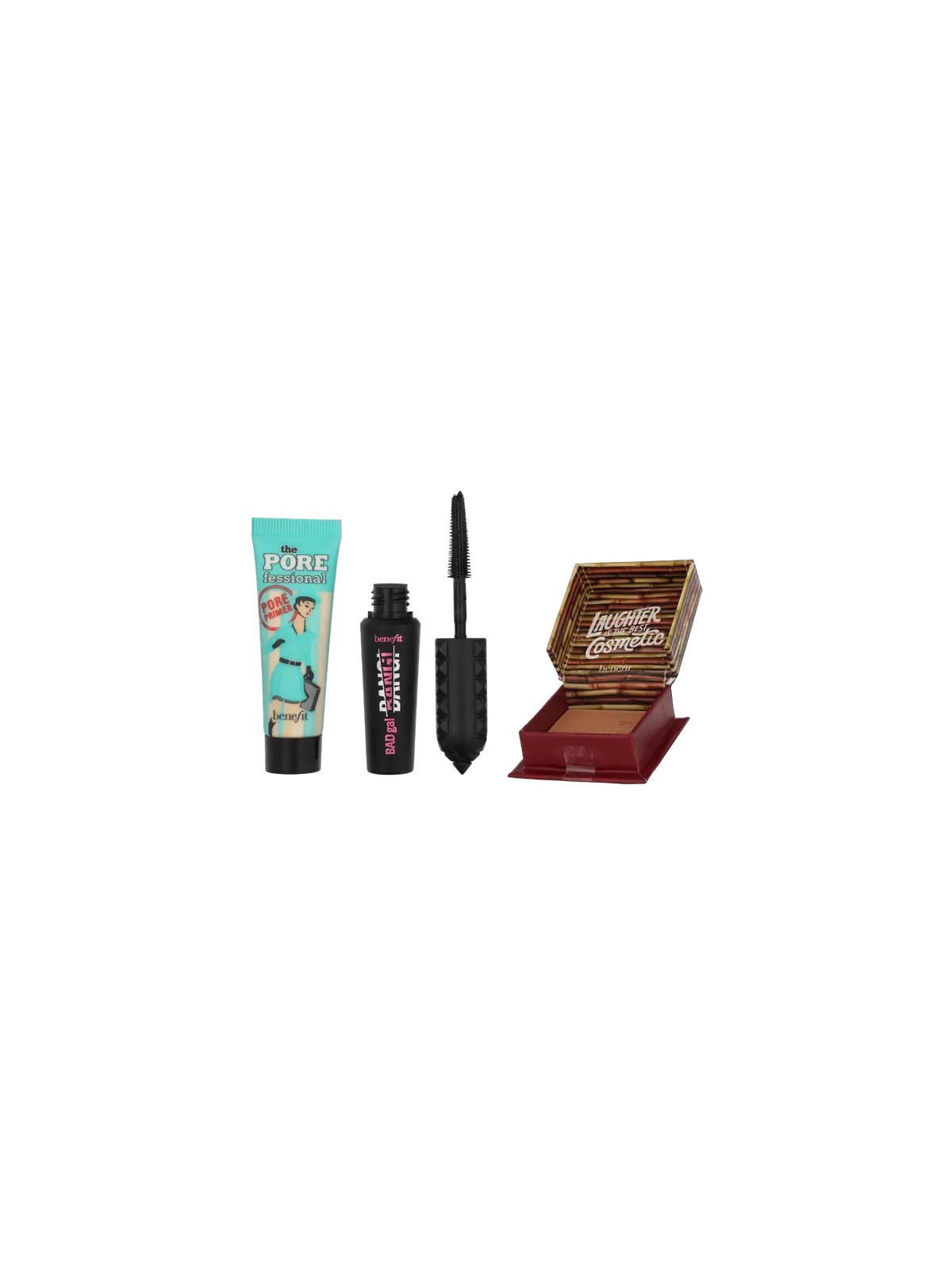 Benefit Icons Makeup Set The Porefessional Primer 7,5 ml    BADGal Bang! Mascara 4 g   Hoola Bronzer 2,5 g 50ml