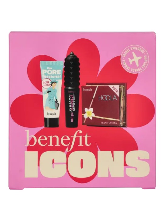 Benefit Icons Makeup Set The Porefessional Primer 7,5 ml    BADGal Bang! Mascara 4 g   Hoola Bronzer 2,5 g 50ml