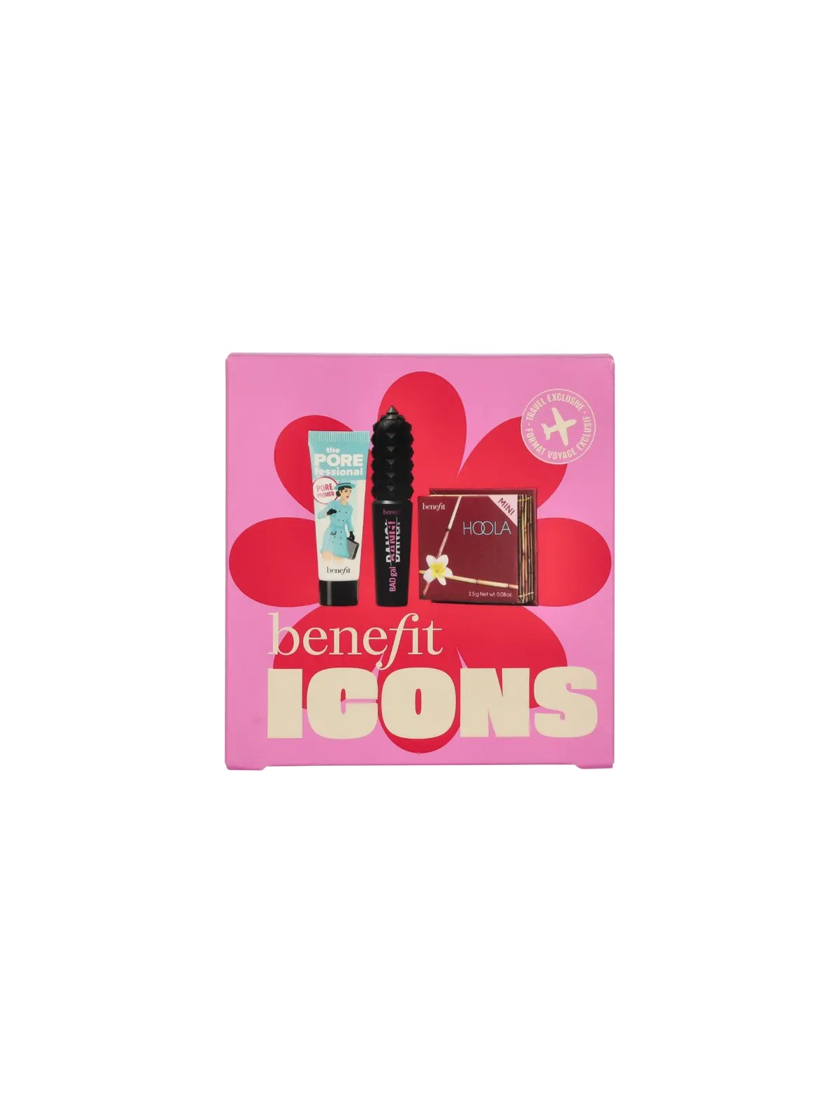 Benefit Icons Makeup Set The Porefessional Primer 7,5 ml    BADGal Bang! Mascara 4 g   Hoola Bronzer 2,5 g 50ml