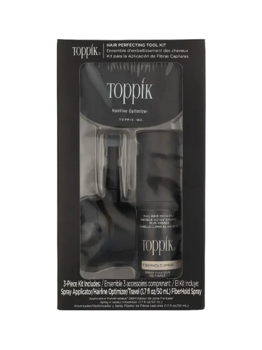 Toppik Hair Perfecting Tool Set Fiberhold Spray 50ml Applicator Optimizer 1piece unisex
