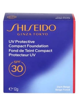 Fondotinta compatto protettivo UV Shiseido SPF30 - 12 g, cipria compatta waterproof Donna Dark Beige