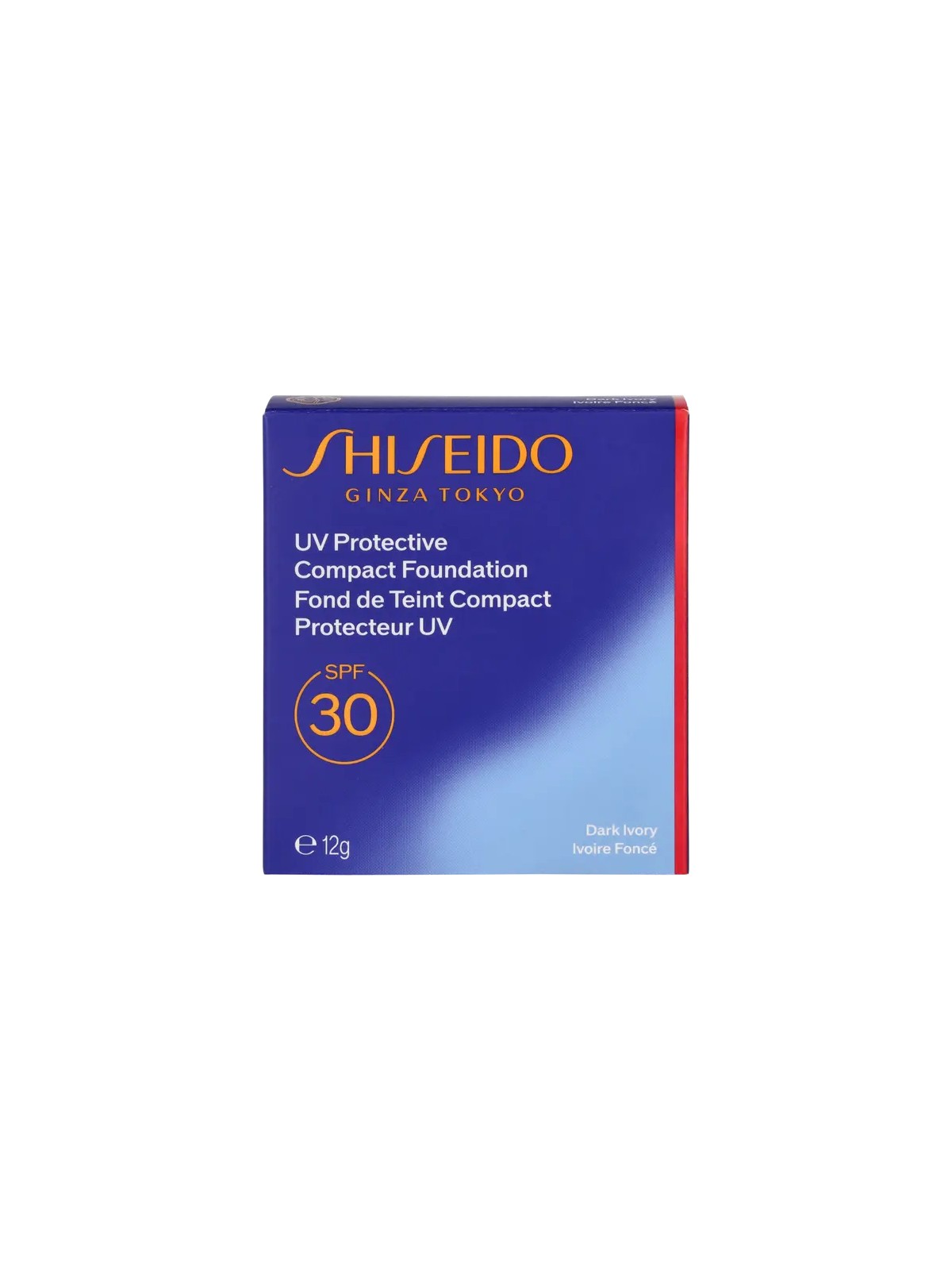 Shiseido Trucco solare compatto ricaricabile con protezione UV SPF30 n.Avorio Scuro 12gr unisex