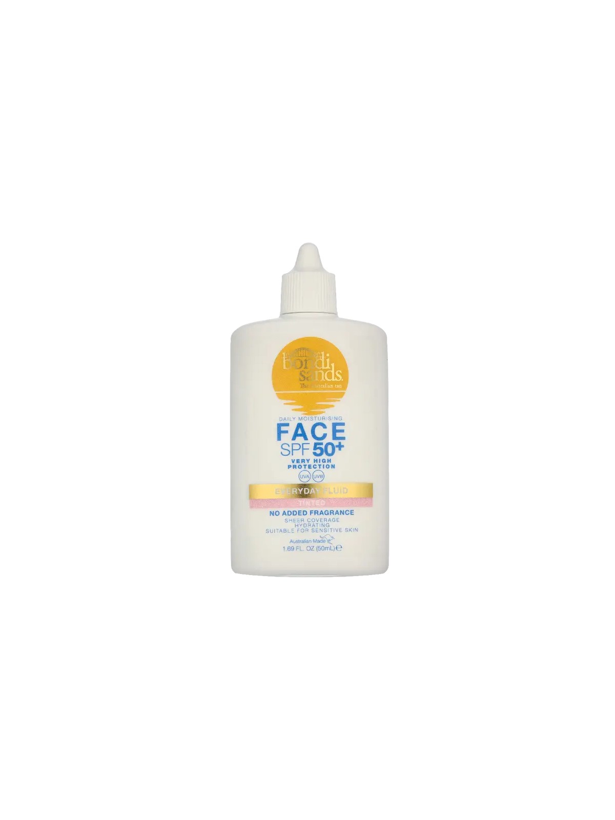 Bondi Sands Fluido viso colorato EVERYDAY, senza profumo, SPF 50+, 50ml unisex