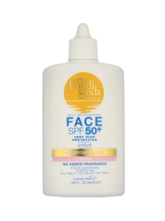 Bondi Sands Fluido viso colorato EVERYDAY, senza profumo, SPF 50+, 50ml unisex