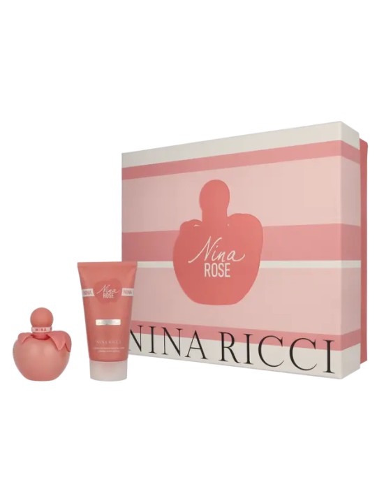 Nina Ricci Nina Rose Les Belles De Nina Giftset eau de toilette Spray 50ml Body Lotion 75ml 65ml