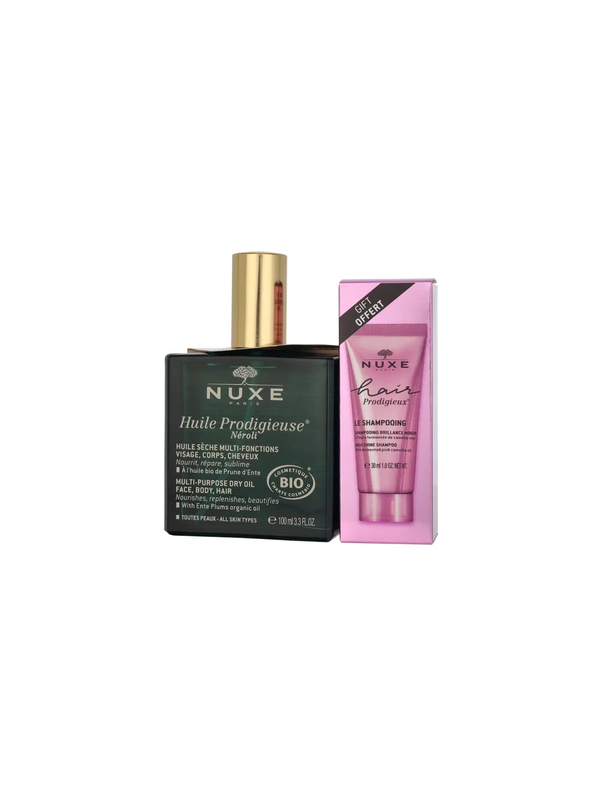 Olio Secco e Shampoo Nuxe Prodigieux Néroli