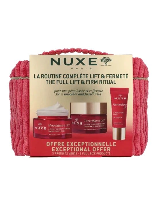 Nuxe Merveillance Lift Vanity Case Cream 50ml Night Cream 50ml Eyes 15ml 50ml