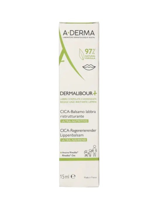 A-Derma DERMALIBOUR CICA Repairing Lip Balm 15ml unisex
