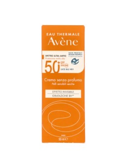 Avene High Protection Unscented Cream SPF50 unisex 50ml For Dry Sensitive Skin
