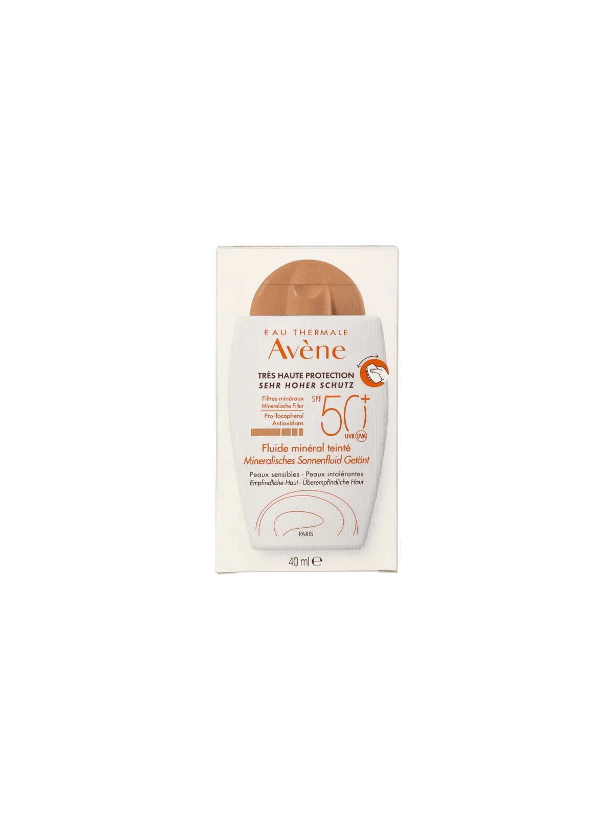 Avene Mineral Tinted Fluid SPF50+ 40ml For Sensitive Skin