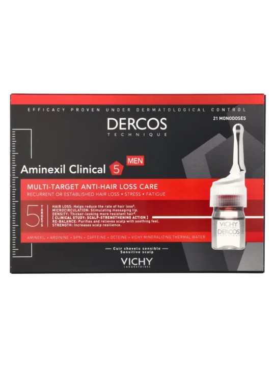 Dercos Aminexil Clinical 5 - Trattamento multiuso anticaduta per uomo