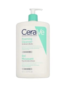 CeraVe Foaming Cleanser w-Pump 1000ml For Normal To Oily Skin
