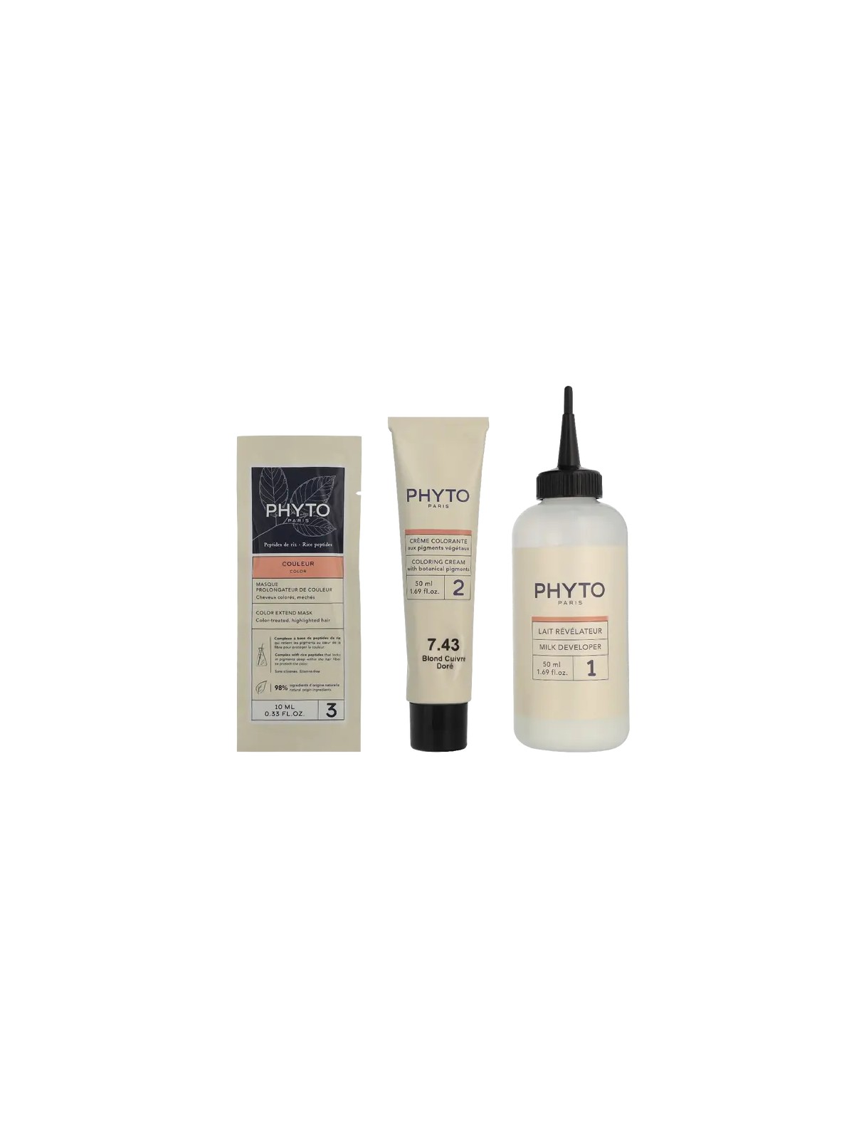 Phyto PHYTOCOLOR 7.43 Biondo Dorato Ramato 112ml