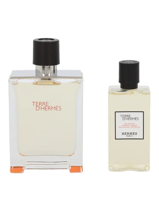 Hermes Terre D'Hermes Giftset uomo 180ml eau de toilette Spray 100ml-Hair & Body Shower Gel 80ml