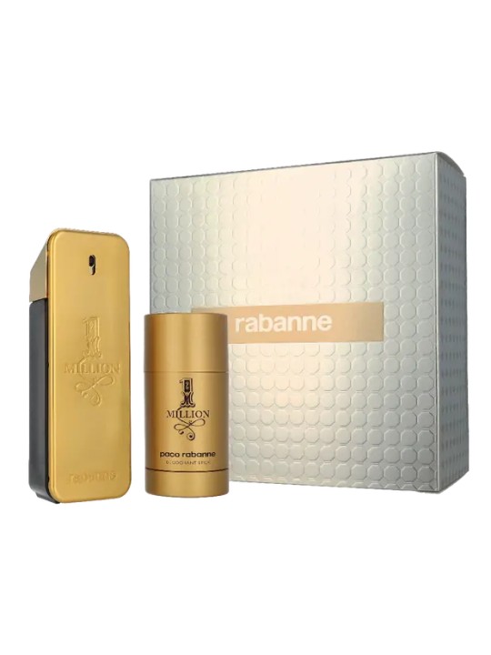 Set Paco Rabanne: 1 Million Eau De Toilette uomo 100ml + 1 Million Deodorante Stick uomo 75ml
