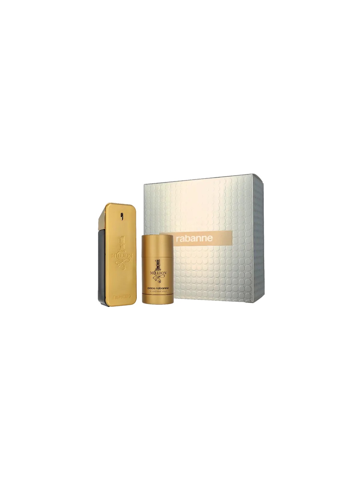 Set Paco Rabanne: 1 Million Eau De Toilette uomo 100ml + 1 Million Deodorante Stick uomo 75ml