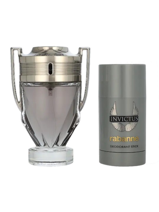 Paco Rabanne Invictus Giftset eau de toilette Spray 100ml Deo Stick 75ml 18g