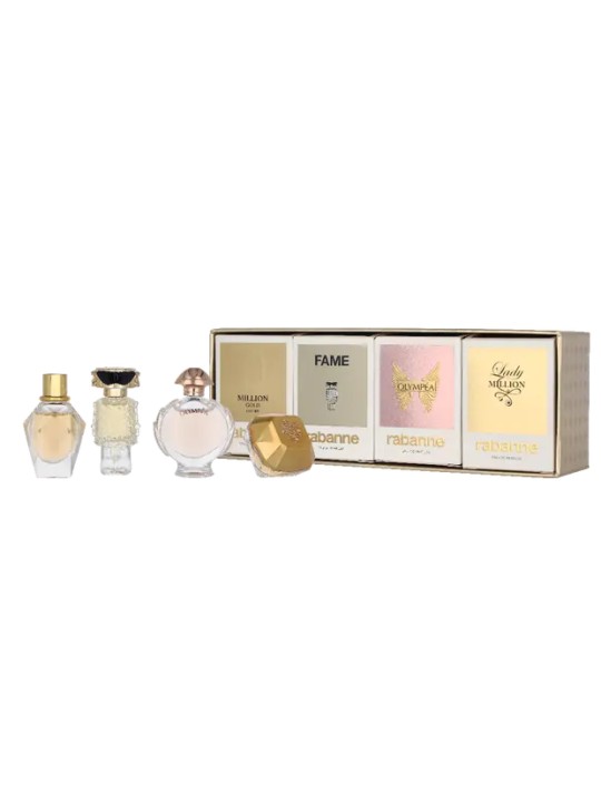 Rabanne SET MINIATURA Lady Million eau de parfum 5ml + Fame eau de parfum 4ml + Olympea eau de parfum 6ml + Million Gold For