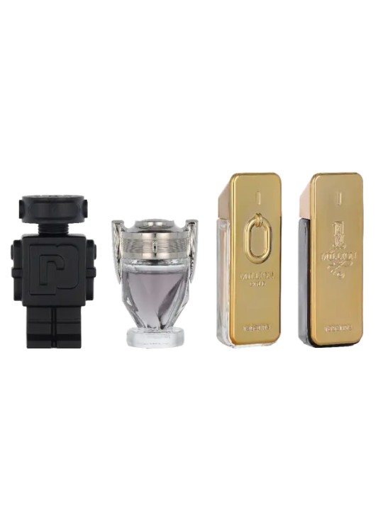 Paco Rabanne Miniatures Set 1 Million eau de toilette Spray 5ml 1 Million Elixir Parfum 5ml Invictus eau de toilette Spra 5ml P