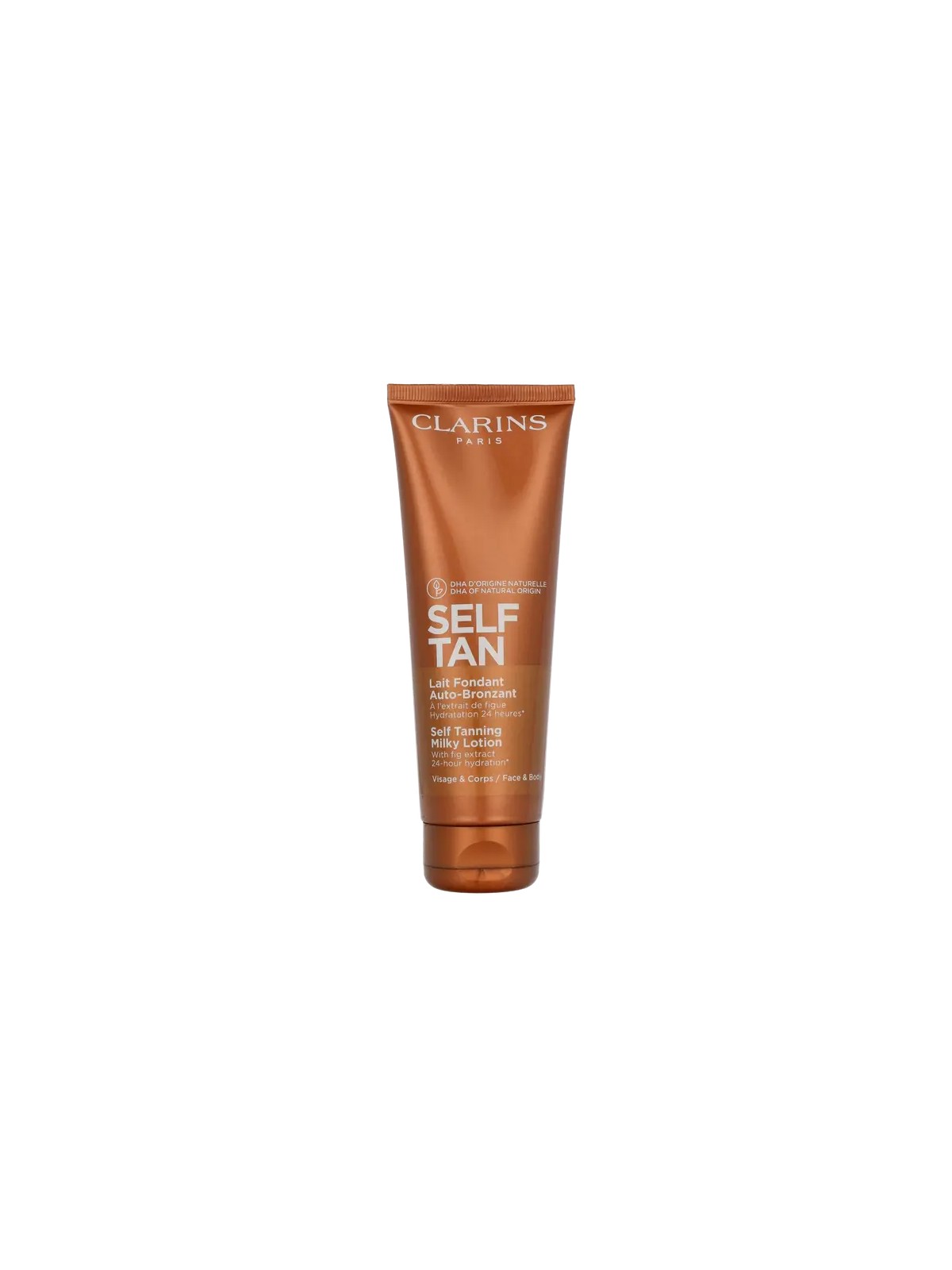 Clarins Self Tan Self Tanning Milky Lotion donna 125ml Face & Body, 24-hour Hydration