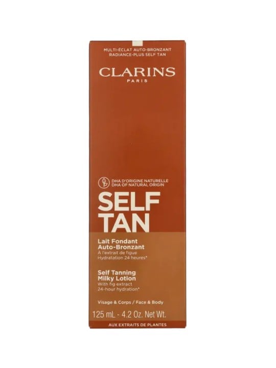 Clarins Self Tan Self Tanning Milky Lotion donna 125ml Face & Body, 24-hour Hydration
