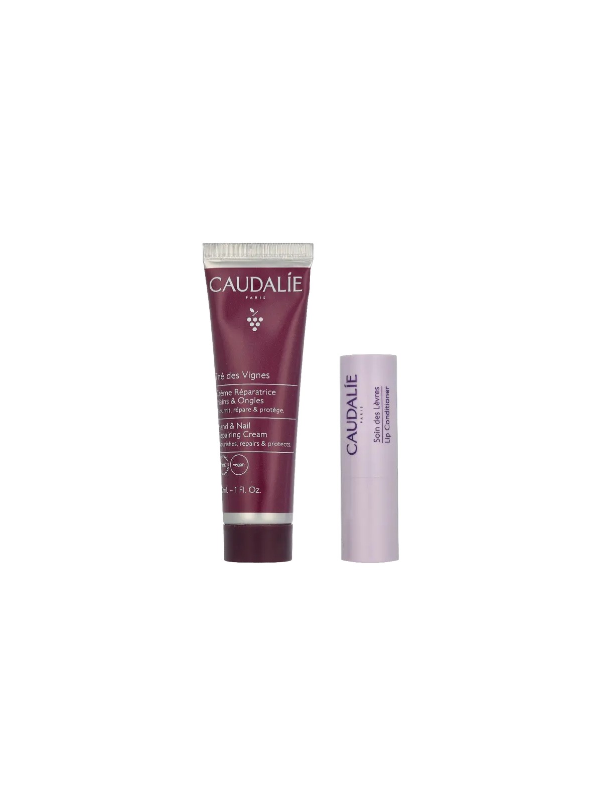 Caudalie THÉ DES VAGNOS SET DI 2 PEZZI MANI E LABBRA Crema de manos y uñas 30 ml + Stick Tratamiento para labios 4,5 g donna