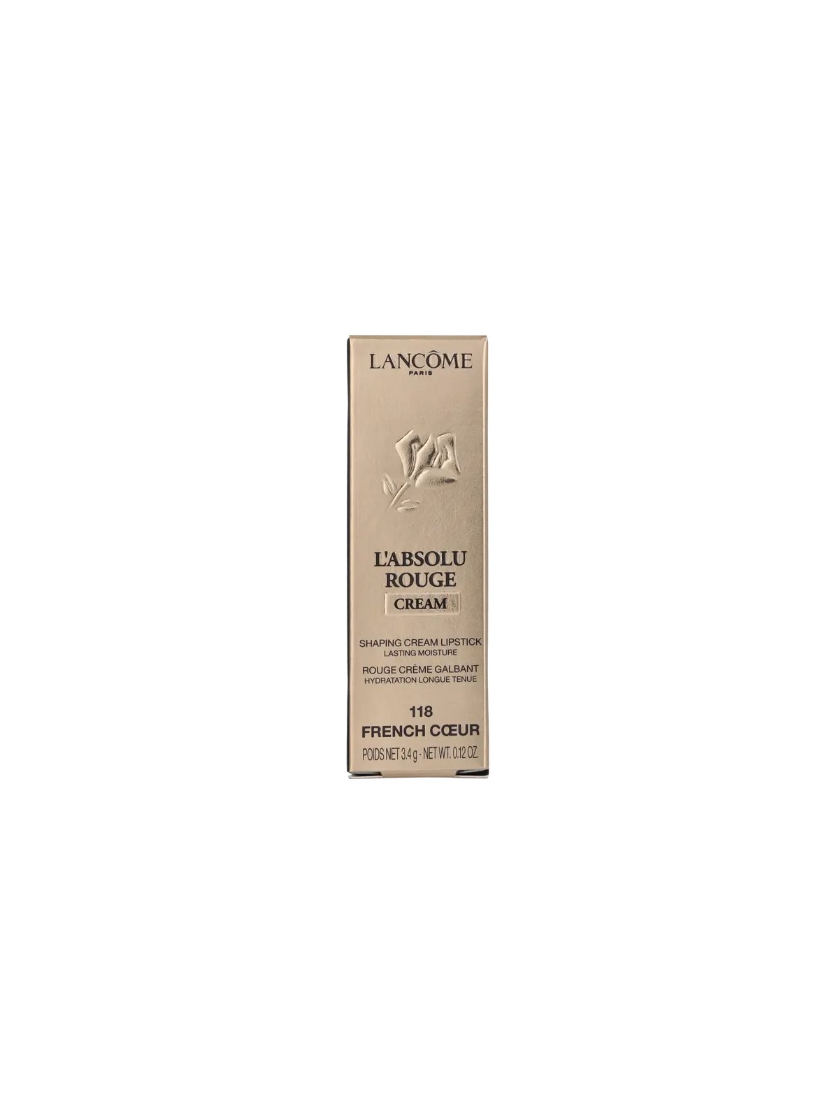 Rossetto Lancome Absolu Rouge Cream 118 34gr donna