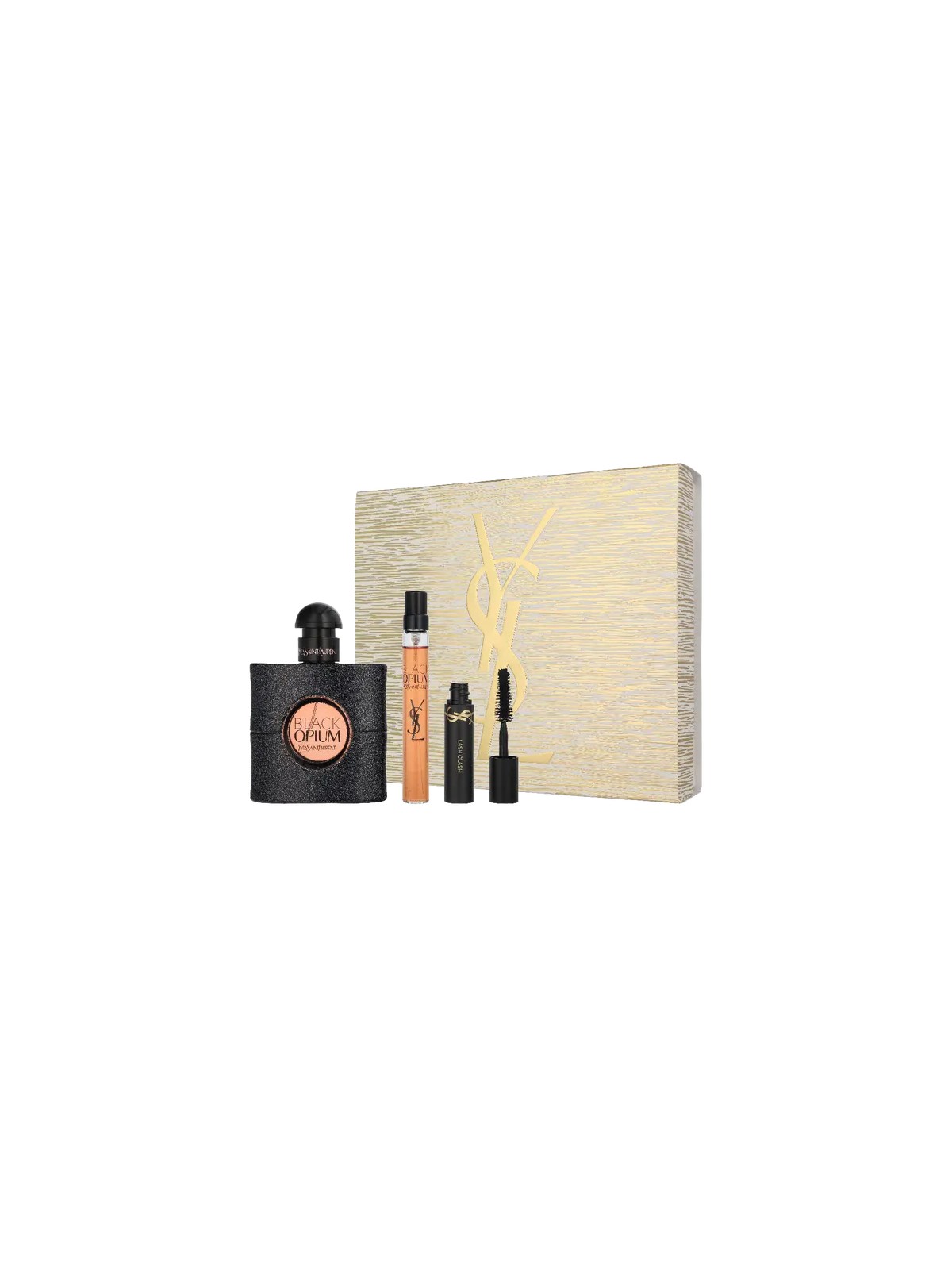 YSL Black Opium Giftset eau de parfum Spray 50ml eau de parfum Spray 10ml Lash Clash Volume Mascara 2ml 200ml