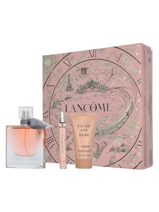 Lancome La Vie Est Belle Set regalo eau de parfum 50ml, lozione corpo 50ml e miniatura eau de parfum 10ml donna