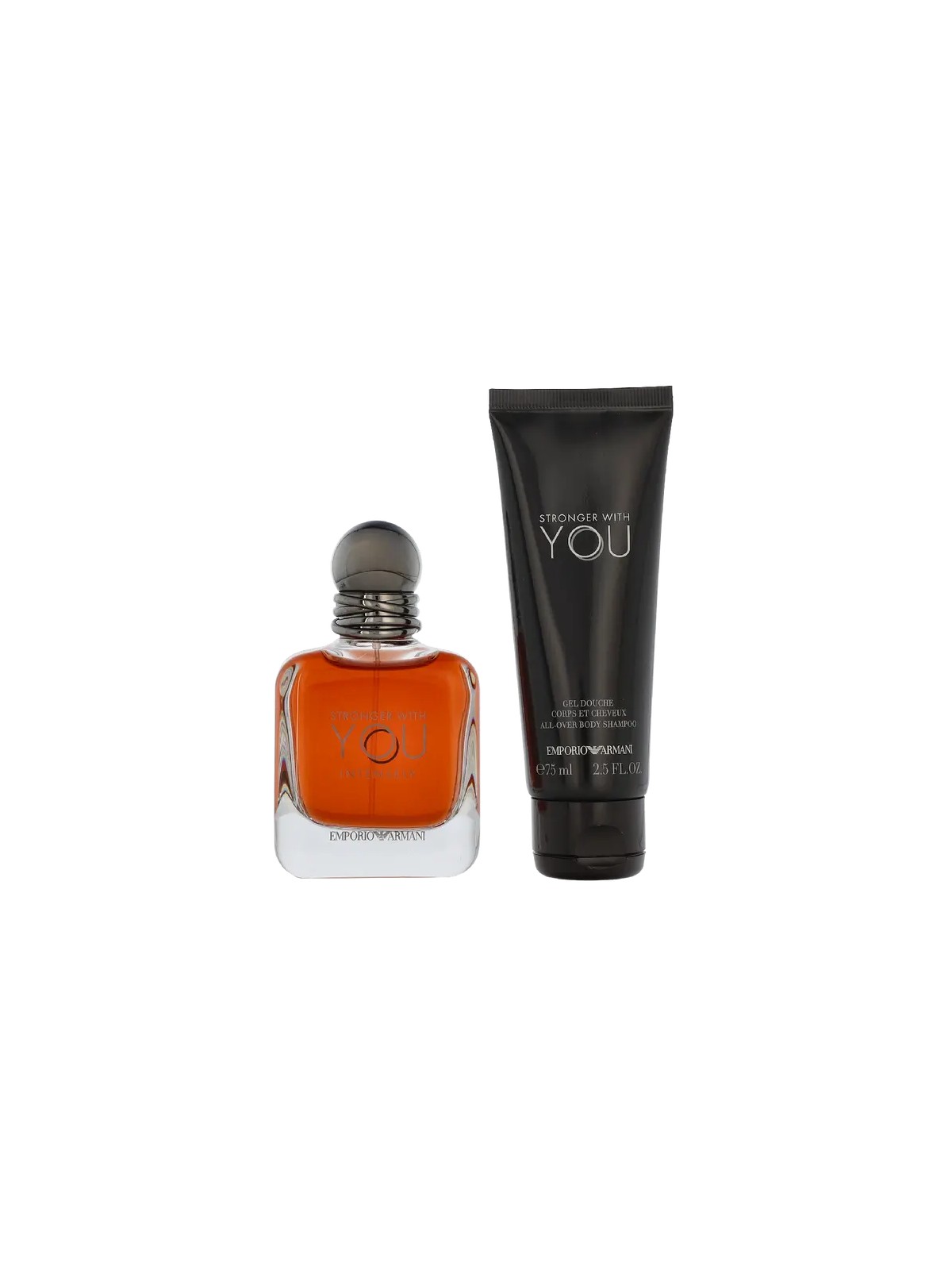 Armani Stronger With You Intensely Gift set eau de parfum 50ml e gel doccia 75ml uomo