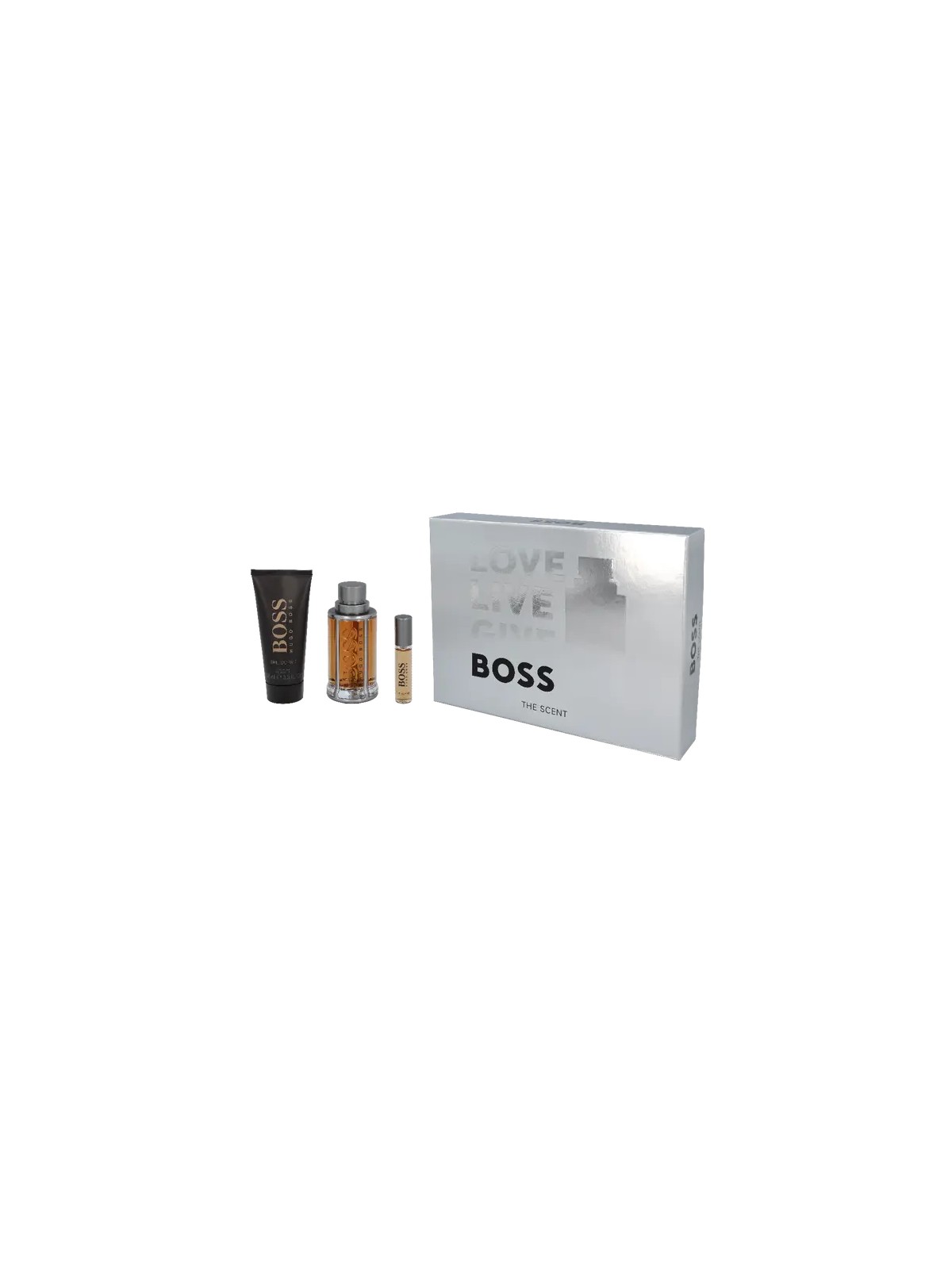 Hugo Boss The Scent Giftset 210ml eau de toilette Spray 100ml-Shower Gel 100ml- eau de toilette Spray 10ml