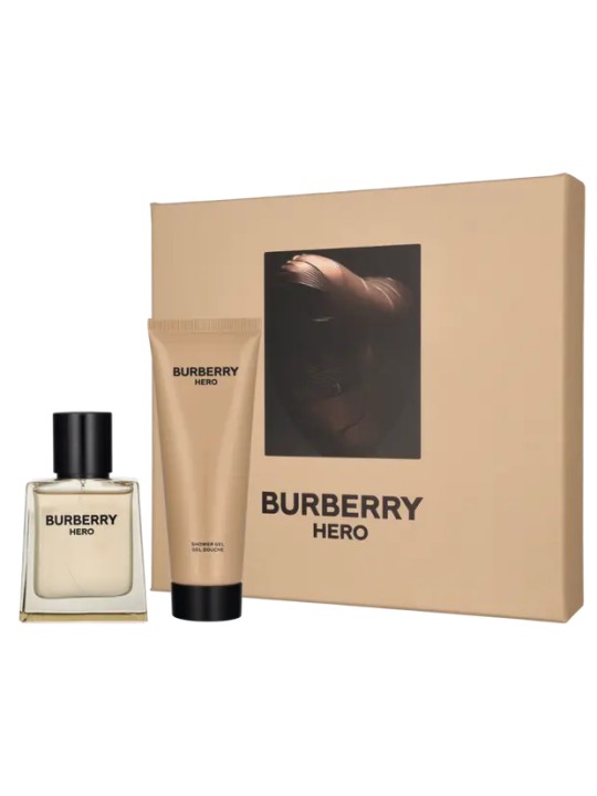 Set regalo Burberry Hero, eau de toilette 50ml e gel doccia 75ml uomo