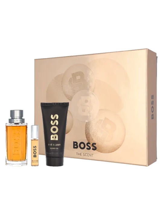 Set regalo Hugo Boss The Scent: eau de toilette 100ml, miniatura di eau de toilette 10ml e gel doccia 100ml uomo