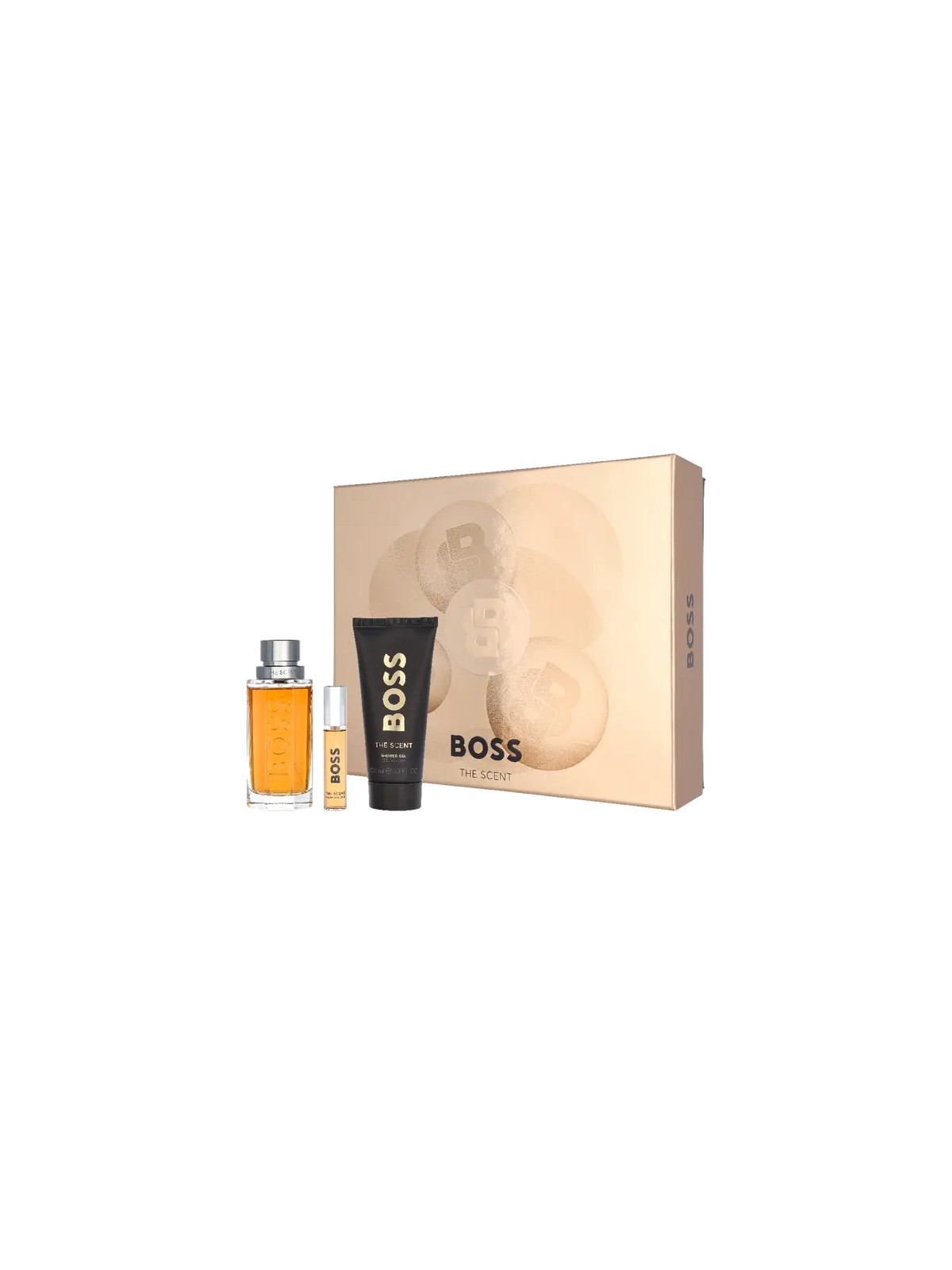 Set regalo Hugo Boss The Scent: eau de toilette 100ml, miniatura di eau de toilette 10ml e gel doccia 100ml uomo