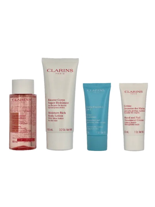 Set essenziale idratante Clarins dalla testa ai piedi - Set regalo per la cura della pelle Donna