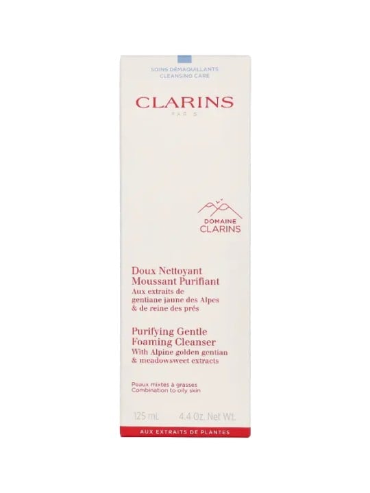Clarins Purifying Gentle Foaming Cleanser - Crema detergente schiumogena per pelli miste e grasse 125ml donna