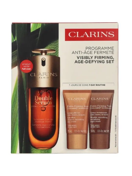 Clarins Visibly Firming Age-Defying Set Serum 50ml Day Cream 15ml Night Cream 15ml Eye Gel 3ml 1,61g